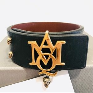 ALEXANDER McQUEEN “AMQ” Skull Charm Bracelet